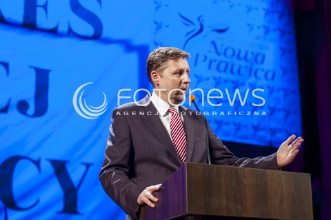  23.03.2014 WARSZAWA WIELKI KONGRES NOWEJ PRAWICY W WARSZAWIE N/Z MAREK MIGALSKI  