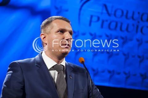  23.03.2014 WARSZAWA WIELKI KONGRES NOWEJ PRAWICY W WARSZAWIE N/Z POSEL PRZEMYSLAW WIPLER  