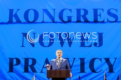  23.03.2014 WARSZAWA WIELKI KONGRES NOWEJ PRAWICY W WARSZAWIE N/Z POSEL PRZEMYSLAW WIPLER  