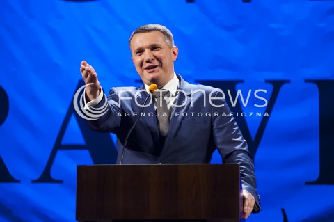  23.03.2014 WARSZAWA WIELKI KONGRES NOWEJ PRAWICY W WARSZAWIE N/Z POSEL PRZEMYSLAW WIPLER  