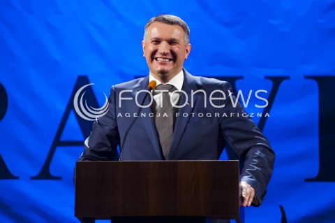  23.03.2014 WARSZAWA WIELKI KONGRES NOWEJ PRAWICY W WARSZAWIE N/Z POSEL PRZEMYSLAW WIPLER  