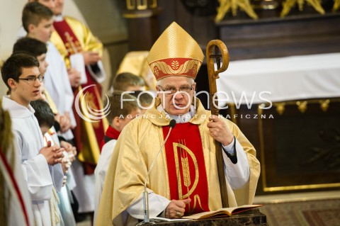  24.03.2014 MARKOWA (PODKARPACKIE)<br />OBCHODY 70. ROCZNICY ZAMORDOWANIA RODZINY ULMOW PRZEZ NIEMIECKICH ZOLNIERZY<br />N/Z JOZEF MICHALIK - METROPOLITA PRZEMYSKI BISKUP<br /> 