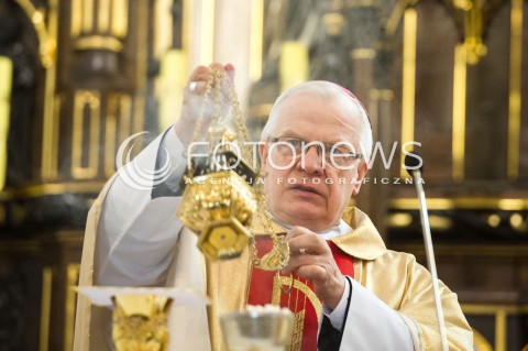  24.03.2014 MARKOWA (PODKARPACKIE)<br />OBCHODY 70. ROCZNICY ZAMORDOWANIA RODZINY ULMOW PRZEZ NIEMIECKICH ZOLNIERZY<br />N/Z JOZEF MICHALIK - METROPOLITA PRZEMYSKI BISKUP<br /> 