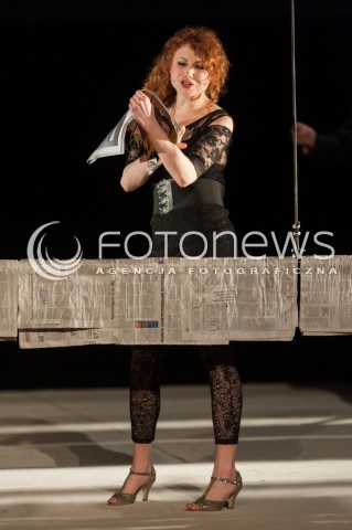  25.03.2014 WARSZAWA <br />PROBA MEDIALNA NIECH NO TYLKO ZAKWITNA JABLONIE W TEATRZE ATENEUM<br />N/Z OLGA SARZYNSKA<br /> 