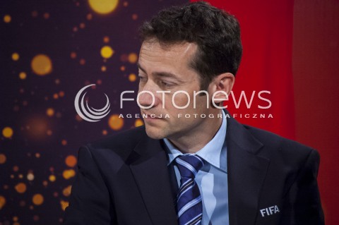  26.03.2014 WARSZAWA KONFERENCJA PRASOWA Z OKAZJI PRZYBYCIA PUCHARU MISTRZOSTW SWIATA W PILCE NOZNEJ DO WARSZAWY N/Z PRZEDSTAWICIEL FIFA  