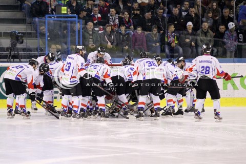  28.03.2014 SANOK HOKEJ NA LODZIE<br />PLH SEZON 2013 / 2014 - MECZ O 1. MIEJSCE FINAL<br />MECZ CIARKO PBS BANK SANOK - GKS TYCHY<br />N/Z ZESPOL CIARKO PBS BANK SANOK<br /> 