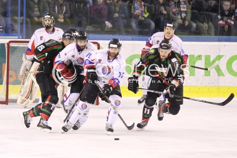  28.03.2014 SANOK HOKEJ NA LODZIE<br />PLH SEZON 2013 / 2014 - MECZ O 1. MIEJSCE FINAL<br />MECZ CIARKO PBS BANK SANOK - GKS TYCHY<br />N/Z MIKE BAYRACK JAN STEBER <br /> 