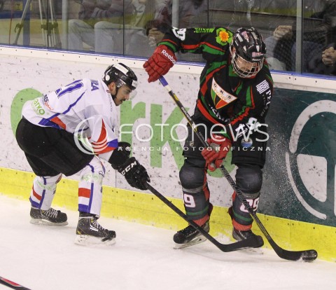  28.03.2014 SANOK HOKEJ NA LODZIE<br />PLH SEZON 2013 / 2014 - MECZ O 1. MIEJSCE FINAL<br />MECZ CIARKO PBS BANK SANOK - GKS TYCHY<br />N/Z RAFAL CWIKLA TOMASZ MALASINSKI <br /> 