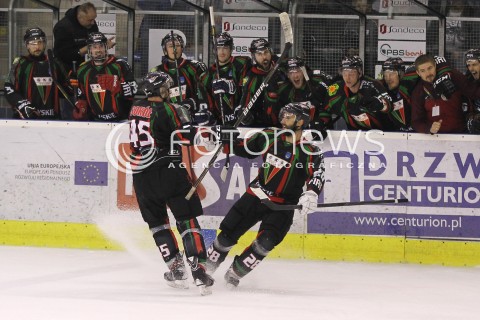  28.03.2014 SANOK HOKEJ NA LODZIE<br />PLH SEZON 2013 / 2014 - MECZ O 1. MIEJSCE FINAL<br />MECZ CIARKO PBS BANK SANOK - GKS TYCHY<br />N/Z LUKASZ SOKOL MILAN BARANYK RADOSC BRAMKA GOLE EMOCJE NA 2:1 DLA GKS TYCHY<br /> 