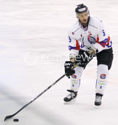  28.03.2014 SANOK HOKEJ NA LODZIE<br />PLH SEZON 2013 / 2014 - MECZ O 1. MIEJSCE FINAL<br />MECZ CIARKO PBS BANK SANOK - GKS TYCHY<br />N/Z MARTIN RICHTER SYLWETKA <br /> 