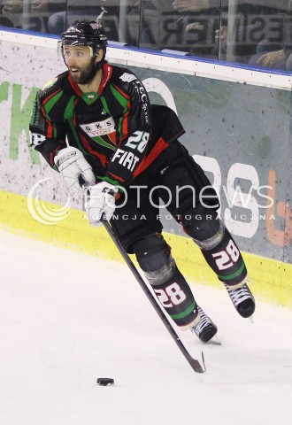  28.03.2014 SANOK HOKEJ NA LODZIE<br />PLH SEZON 2013 / 2014 - MECZ O 1. MIEJSCE FINAL<br />MECZ CIARKO PBS BANK SANOK - GKS TYCHY<br />N/Z MILAN BARANYK SYLWETKA <br /> 