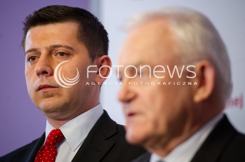  28.03.2014 RZESZOW<br />KONFERENCJA PRASOWA PRZEWODNICZACEGO SLD LESZKA MILLERA W RZESZOWIE<br />N/Z TOMASZ KAMINSKI, LESZEK MILLER<br /> 