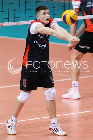  29.03.2014 RZESZOW <br />SIATKOWKA 2013/2014 MEN VOLLEYBALL POLAND  SEASON 2013/2014 <br />SPARING MECZ ASSECO RESOVIA I - ASSECO RESOVIA II<br />N/Z MATEUSZ MASLOWSKI SYLWETKA <br /> 