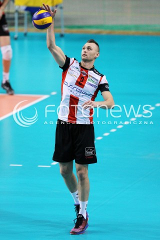  29.03.2014 RZESZOW <br />SIATKOWKA 2013/2014 MEN VOLLEYBALL POLAND  SEASON 2013/2014 <br />SPARING MECZ ASSECO RESOVIA I - ASSECO RESOVIA II<br />N/Z PAUL LOTMAN SYLWETKA <br /> 