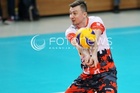 29.03.2014 RZESZOW <br />SIATKOWKA 2013/2014 MEN VOLLEYBALL POLAND  SEASON 2013/2014 <br />SPARING MECZ ASSECO RESOVIA I - ASSECO RESOVIA II<br />N/Z KRZYSZTOF IGNACZAK SYLWETKA <br /> 