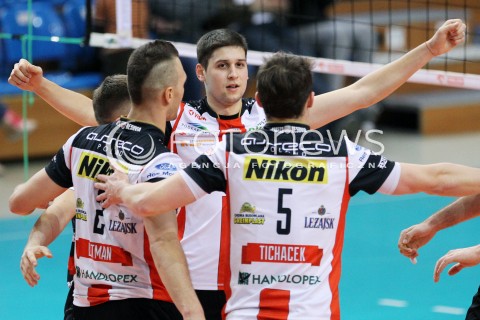  29.03.2014 RZESZOW <br />SIATKOWKA 2013/2014 MEN VOLLEYBALL POLAND  SEASON 2013/2014 <br />SPARING MECZ ASSECO RESOVIA I - ASSECO RESOVIA II<br />N/Z NIKOLAY PENCHEV PENCZEV RADOSC EMOCJE <br /> 