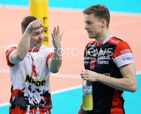  29.03.2014 RZESZOW <br />SIATKOWKA 2013/2014 MEN VOLLEYBALL POLAND  SEASON 2013/2014 <br />SPARING MECZ ASSECO RESOVIA I - ASSECO RESOVIA II<br />N/Z KRZYSZTOF IGNACZAK JOCHEN SCHOPS <br /> 