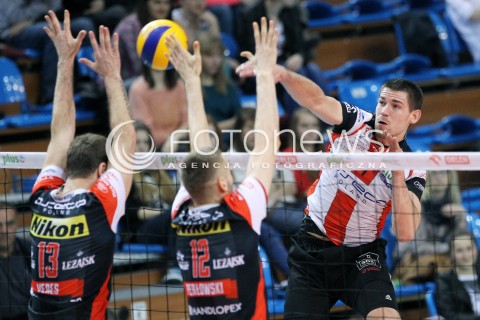  29.03.2014 RZESZOW <br />SIATKOWKA 2013/2014 MEN VOLLEYBALL POLAND  SEASON 2013/2014 <br />SPARING MECZ ASSECO RESOVIA I - ASSECO RESOVIA II<br />N/Z DAWID KONARSKI <br /> 