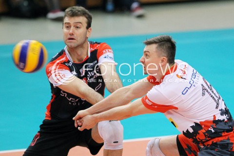  29.03.2014 RZESZOW <br />SIATKOWKA 2013/2014 MEN VOLLEYBALL POLAND  SEASON 2013/2014 <br />SPARING MECZ ASSECO RESOVIA I - ASSECO RESOVIA II<br />N/Z KRZYSZTOF IGNACZAK PETER VERES <br /> 