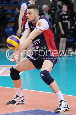  04.04.2014 RZESZOW <br />SIATKOWKA PLUS LIGA 2013/2014 MEN VOLLEYBALL POLAND POLISH PLUSLIGA LEAGUE SEASON 2013/2014 RUNDA PLAY-OFF POLFINAL SEMIFINAL<br />MECZ ASSECO RESOVIA - ZAKSA KEDZIERZYN KOZLE<br />N/Z DICK KOOY SYLWETKA<br /> 