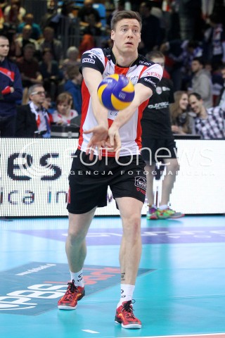  04.04.2014 RZESZOW <br />SIATKOWKA PLUS LIGA 2013/2014 MEN VOLLEYBALL POLAND POLISH PLUSLIGA LEAGUE SEASON 2013/2014 RUNDA PLAY-OFF POLFINAL SEMIFINAL<br />MECZ ASSECO RESOVIA - ZAKSA KEDZIERZYN KOZLE<br />N/Z JOCHEN SCHOPS SYLWETKA <br /> 