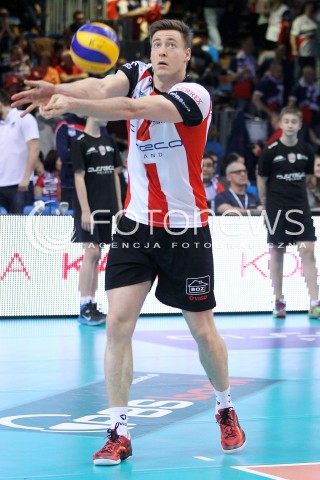  04.04.2014 RZESZOW <br />SIATKOWKA PLUS LIGA 2013/2014 MEN VOLLEYBALL POLAND POLISH PLUSLIGA LEAGUE SEASON 2013/2014 RUNDA PLAY-OFF POLFINAL SEMIFINAL<br />MECZ ASSECO RESOVIA - ZAKSA KEDZIERZYN KOZLE<br />N/Z JOCHEN SCHOPS SYLWETKA <br /> 