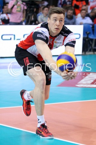  04.04.2014 RZESZOW <br />SIATKOWKA PLUS LIGA 2013/2014 MEN VOLLEYBALL POLAND POLISH PLUSLIGA LEAGUE SEASON 2013/2014 RUNDA PLAY-OFF POLFINAL SEMIFINAL<br />MECZ ASSECO RESOVIA - ZAKSA KEDZIERZYN KOZLE<br />N/Z JOCHEN SCHOPS SYLWETKA <br /> 