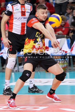  04.04.2014 RZESZOW <br />SIATKOWKA PLUS LIGA 2013/2014 MEN VOLLEYBALL POLAND POLISH PLUSLIGA LEAGUE SEASON 2013/2014 RUNDA PLAY-OFF POLFINAL SEMIFINAL<br />MECZ ASSECO RESOVIA - ZAKSA KEDZIERZYN KOZLE<br />N/Z KRZYSZTOF IGNACZAK SYLWETKA <br /> 