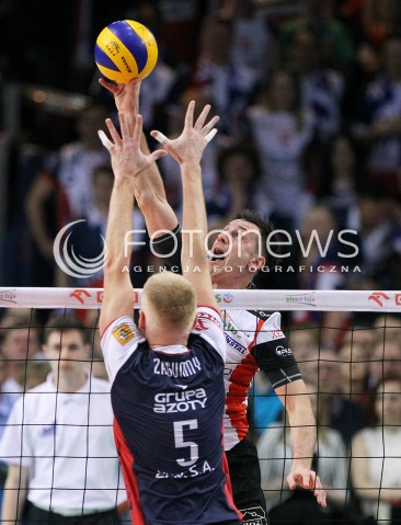  04.04.2014 RZESZOW <br />SIATKOWKA PLUS LIGA 2013/2014 MEN VOLLEYBALL POLAND POLISH PLUSLIGA LEAGUE SEASON 2013/2014 RUNDA PLAY-OFF POLFINAL SEMIFINAL<br />MECZ ASSECO RESOVIA - ZAKSA KEDZIERZYN KOZLE<br />N/Z OLIEG ACHREM ALEH AKHREM <br /> 