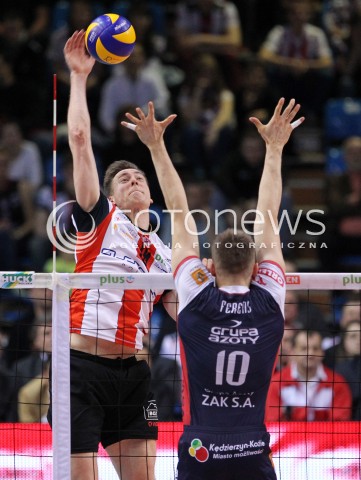  04.04.2014 RZESZOW <br />SIATKOWKA PLUS LIGA 2013/2014 MEN VOLLEYBALL POLAND POLISH PLUSLIGA LEAGUE SEASON 2013/2014 RUNDA PLAY-OFF POLFINAL SEMIFINAL<br />MECZ ASSECO RESOVIA - ZAKSA KEDZIERZYN KOZLE<br />N/Z JOCHEN SCHOPS WOJCIECH FERENS <br /> 
