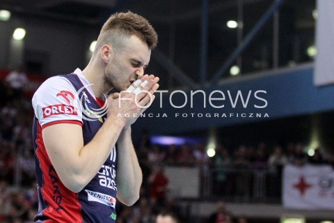  04.04.2014 RZESZOW <br />SIATKOWKA PLUS LIGA 2013/2014 MEN VOLLEYBALL POLAND POLISH PLUSLIGA LEAGUE SEASON 2013/2014 RUNDA PLAY-OFF POLFINAL SEMIFINAL<br />MECZ ASSECO RESOVIA - ZAKSA KEDZIERZYN KOZLE<br />N/Z DICK KOOY ZLOSC EMOCJE<br /> 