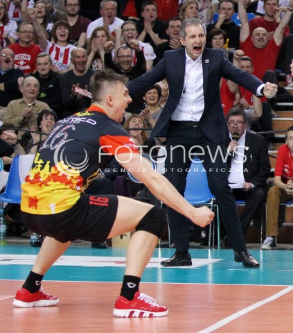  04.04.2014 RZESZOW <br />SIATKOWKA PLUS LIGA 2013/2014 MEN VOLLEYBALL POLAND POLISH PLUSLIGA LEAGUE SEASON 2013/2014 RUNDA PLAY-OFF POLFINAL SEMIFINAL<br />MECZ ASSECO RESOVIA - ZAKSA KEDZIERZYN KOZLE<br />N/Z ANDRZEJ KOWAL TRENER ( HEAD COACH ) KRZYSZTOF IGNACZAK <br /> 