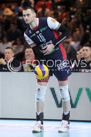  04.04.2014 RZESZOW <br />SIATKOWKA PLUS LIGA 2013/2014 MEN VOLLEYBALL POLAND POLISH PLUSLIGA LEAGUE SEASON 2013/2014 RUNDA PLAY-OFF POLFINAL SEMIFINAL<br />MECZ ASSECO RESOVIA - ZAKSA KEDZIERZYN KOZLE<br />N/Z MICHAL RUCIAK SYLWETKA <br /> 