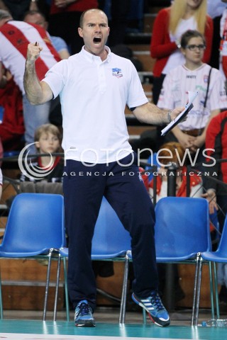  04.04.2014 RZESZOW <br />SIATKOWKA PLUS LIGA 2013/2014 MEN VOLLEYBALL POLAND POLISH PLUSLIGA LEAGUE SEASON 2013/2014 RUNDA PLAY-OFF POLFINAL SEMIFINAL<br />MECZ ASSECO RESOVIA - ZAKSA KEDZIERZYN KOZLE<br />N/Z PIOTR PIETRZAK RADOSC EMOCJE SYLWETKA <br /> 