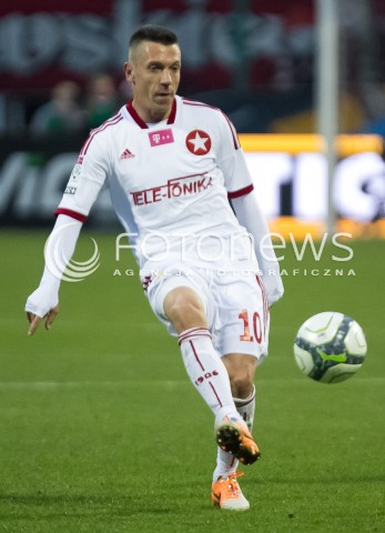  05.04.2014 LODZ PILKA NOZNA POLSKA T-MOBILE EKSTRAKLASA SEZON SEASON 2013/2014 FOOTBALL POLISH  WIDZEW LODZ - WISLA KRAKOW N/Z LUKASZ GARGULA SYLWETKA  