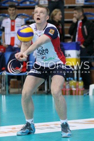  05.04.2014 RZESZOW <br />SIATKOWKA PLUS LIGA 2013/2014 MEN VOLLEYBALL POLAND POLISH PLUSLIGA LEAGUE SEASON 2013/2014 RUNDA PLAY-OFF POLFINAL SEMIFINAL<br />MECZ ASSECO RESOVIA - ZAKSA KEDZIERZYN KOZLE<br />N/Z LUKASZ WISNIEWSKI SYLWETKA <br /> 