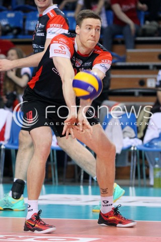  05.04.2014 RZESZOW <br />SIATKOWKA PLUS LIGA 2013/2014 MEN VOLLEYBALL POLAND POLISH PLUSLIGA LEAGUE SEASON 2013/2014 RUNDA PLAY-OFF POLFINAL SEMIFINAL<br />MECZ ASSECO RESOVIA - ZAKSA KEDZIERZYN KOZLE<br />N/Z JOCHEN SCHOPS SYLWETKA <br /> 