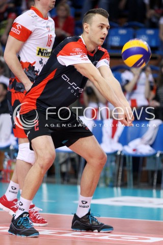  05.04.2014 RZESZOW <br />SIATKOWKA PLUS LIGA 2013/2014 MEN VOLLEYBALL POLAND POLISH PLUSLIGA LEAGUE SEASON 2013/2014 RUNDA PLAY-OFF POLFINAL SEMIFINAL<br />MECZ ASSECO RESOVIA - ZAKSA KEDZIERZYN KOZLE<br />N/Z PAUL LOTMAN SYLWETKA <br /> 