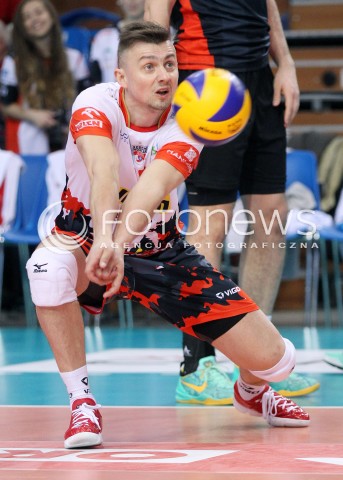  05.04.2014 RZESZOW <br />SIATKOWKA PLUS LIGA 2013/2014 MEN VOLLEYBALL POLAND POLISH PLUSLIGA LEAGUE SEASON 2013/2014 RUNDA PLAY-OFF POLFINAL SEMIFINAL<br />MECZ ASSECO RESOVIA - ZAKSA KEDZIERZYN KOZLE<br />N/Z KRZYSZTOF IGNACZAK SYLWETKA <br /> 