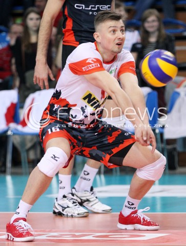  05.04.2014 RZESZOW <br />SIATKOWKA PLUS LIGA 2013/2014 MEN VOLLEYBALL POLAND POLISH PLUSLIGA LEAGUE SEASON 2013/2014 RUNDA PLAY-OFF POLFINAL SEMIFINAL<br />MECZ ASSECO RESOVIA - ZAKSA KEDZIERZYN KOZLE<br />N/Z KRZYSZTOF IGNACZAK SYLWETKA <br /> 