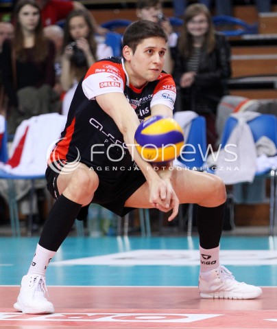  05.04.2014 RZESZOW <br />SIATKOWKA PLUS LIGA 2013/2014 MEN VOLLEYBALL POLAND POLISH PLUSLIGA LEAGUE SEASON 2013/2014 RUNDA PLAY-OFF POLFINAL SEMIFINAL<br />MECZ ASSECO RESOVIA - ZAKSA KEDZIERZYN KOZLE<br />N/Z NIKOLAY PENCHEV PENCZEV SYLWETKA <br /> 