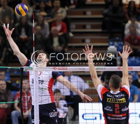  05.04.2014 RZESZOW <br />SIATKOWKA PLUS LIGA 2013/2014 MEN VOLLEYBALL POLAND POLISH PLUSLIGA LEAGUE SEASON 2013/2014 RUNDA PLAY-OFF POLFINAL SEMIFINAL<br />MECZ ASSECO RESOVIA - ZAKSA KEDZIERZYN KOZLE<br />N/Z DOMINIK WITCZAK <br /> 