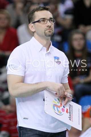  05.04.2014 RZESZOW <br />SIATKOWKA PLUS LIGA 2013/2014 MEN VOLLEYBALL POLAND POLISH PLUSLIGA LEAGUE SEASON 2013/2014 RUNDA PLAY-OFF POLFINAL SEMIFINAL<br />MECZ ASSECO RESOVIA - ZAKSA KEDZIERZYN KOZLE<br />N/Z SEBASTIAN SWIDERSKI TRENER ( HEAD COACH ) SYLWETKA <br /> 