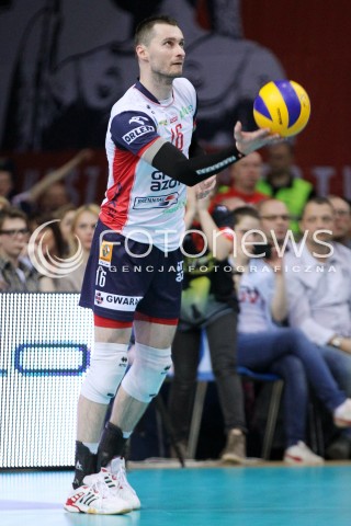  05.04.2014 RZESZOW <br />SIATKOWKA PLUS LIGA 2013/2014 MEN VOLLEYBALL POLAND POLISH PLUSLIGA LEAGUE SEASON 2013/2014 RUNDA PLAY-OFF POLFINAL SEMIFINAL<br />MECZ ASSECO RESOVIA - ZAKSA KEDZIERZYN KOZLE<br />N/Z MICHAL RUCIAK SYLWETKA <br /> 