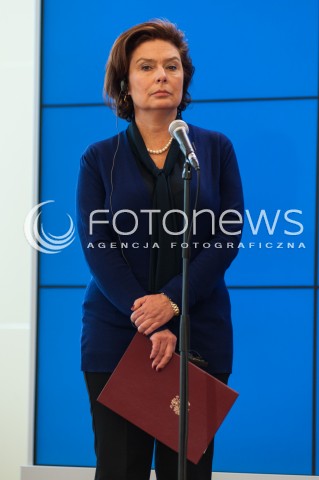  09.04.2014 WARSZAWA<br />KONFERENCJA PRASOWA PREMIERA RP I PREMIERA LOTWY<br />N/Z MALGORZATA KIDAWA-BLONSKA<br /> 