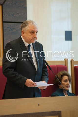  09.04.2014 WARSZAWA<br />WIZYTA PREZYDENTA RP NA ZGROMADZENIU OGOLNYM SEDZIOW TK <br />N/Z PREZES TK ANDRZEJ RZEPLINSKI<br /> 