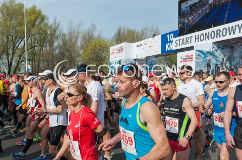  13.04.2014 WARSZAWA <br />ORLEN WARSAW MARATHON START<br />N/Z UCZESTNICY<br /> 