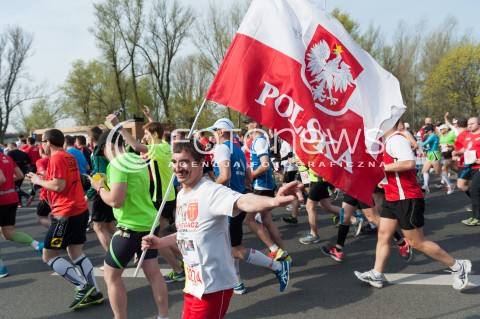  13.04.2014 WARSZAWA <br />ORLEN WARSAW MARATHON START<br />N/Z UCZESTNICY<br /> 