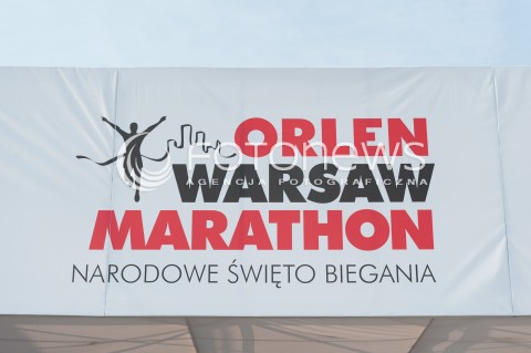  13.04.2014 WARSZAWA <br />ORLEN WARSAW MARATHON START<br />N/Z ZDJECIE ILUSTRACYJNE LOGO ORLEN WARSAW MARATHON<br /> 