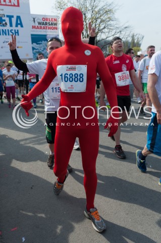  13.04.2014 WARSZAWA <br />ORLEN WARSAW MARATHON BIEG NA 10 KM<br />N/Z UCZESTNIK<br /> 